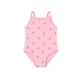 Mama Yoyo Çift Taraflı Kiraz Puantiye Desenli Alttan Çıtçıtlı Mayo